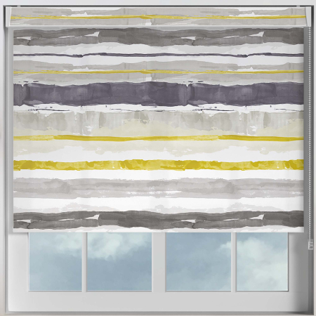 Brushstroke Ash Pelmet Roller Blinds Frame
