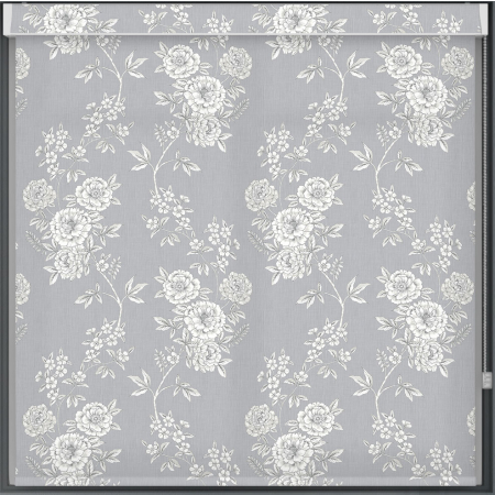 Camelia Grey No Drill Roller Blind Cropped Image