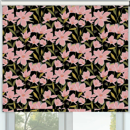Camelia Pink Roller Blinds Frame