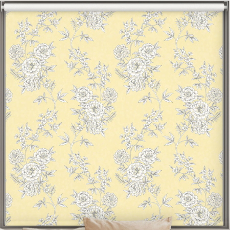 Camelia Yellow Blackout Cordless Roller Blind Cropped Image