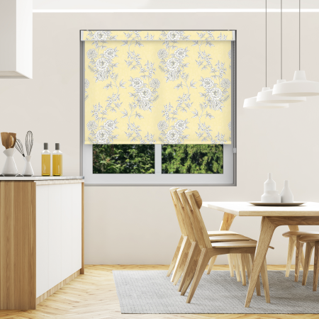 Camelia Yellow No Drill Roller Blind Image 2