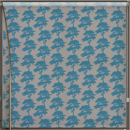 Carlin Teal Roller Blind Cropped Image