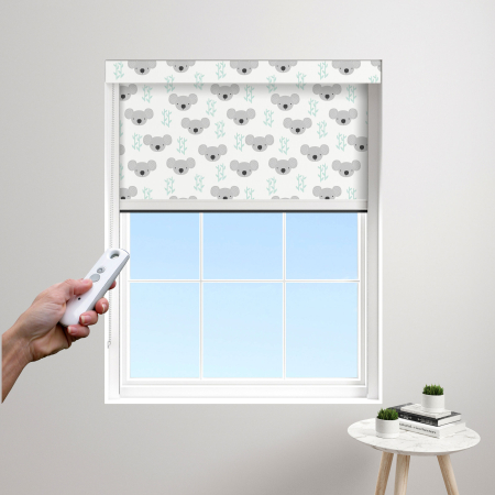Charming Koala Electric BlocOut Cassette Blinds Edge Fit