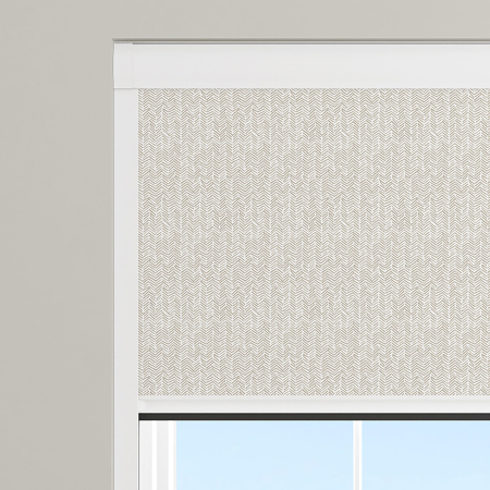 Chevron Natural Electric BlocOut Cassette Blinds Specs