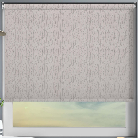 Cia Silver Cordless Roller Blinds Frame