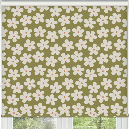 Clover Khaki Roller Blinds Frame