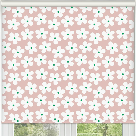 Clover Pink Cordless Roller Blinds Frame