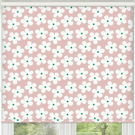 Clover Pink Roller Blinds Frame