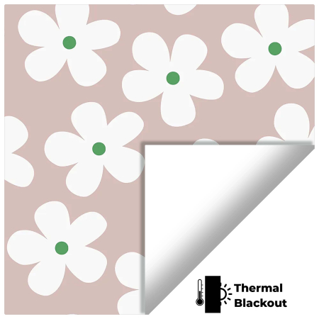 Clover Pink Roller Blinds Scan