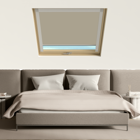 Coffee (BLACKOUT) Roto Roof Window Blinds