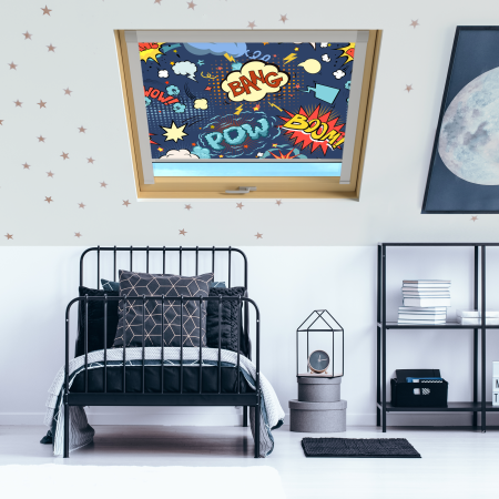 Comic Book (BLACKOUT) Axis90 Roof Window Blinds