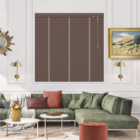 Copper Flame with Stealth Tape Venetian Blinds