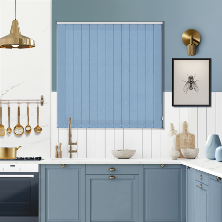 Cora Blue Vertical Blinds