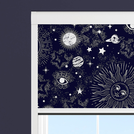 Cosmic Universe Electric BlocOut Cassette Blinds Specs