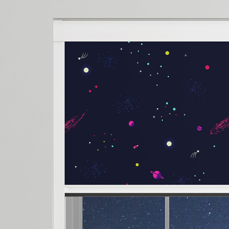 Cosmic Voyage Electric BlocOut Cassette Blinds Specs