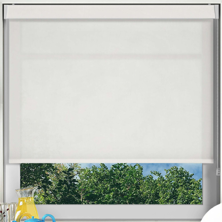 Couture White Pelmet Roller Blinds Frame