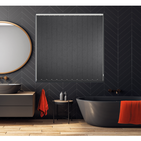 Crackles Black Vertical Blinds