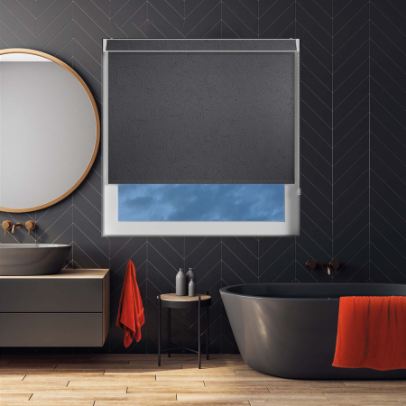 Crackles Black No Drill Blinds