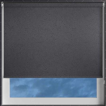 Crackles Black Roller Blinds Frame