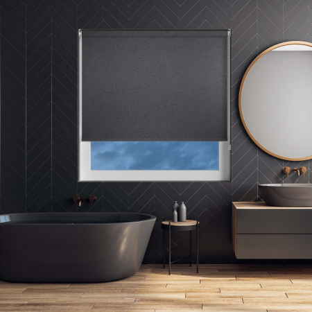 Crackles Black Roller Blinds