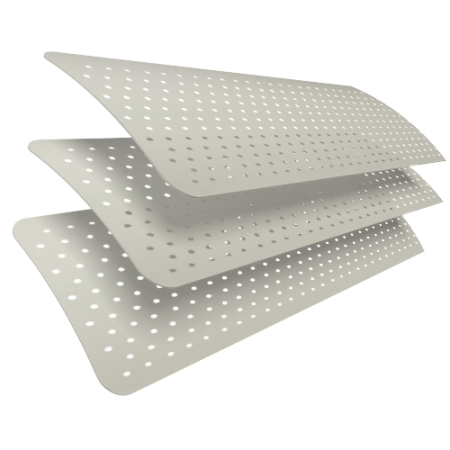 Cream Perforated Venetian Blinds Scan