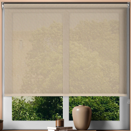 Cream Sun Screen Roller Blinds Frame