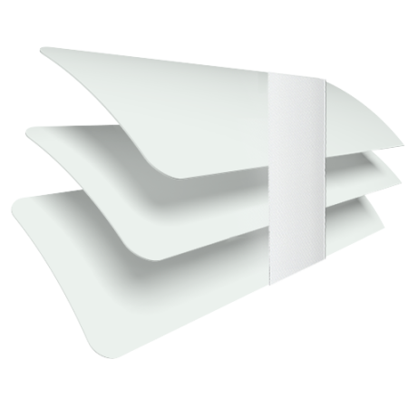 Crystal Glow with Natural Tape Venetian Blinds Slats