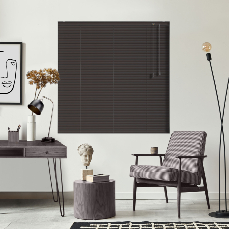 Dark Wood Venetian Blinds