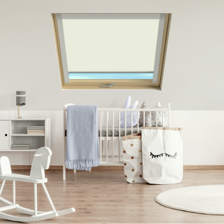 Delicate Cream (BLACKOUT) Fakro Roof Window Blinds