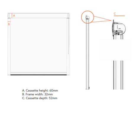 Delicate Cream Bloc Blinds Cassette Blinds Product Spec