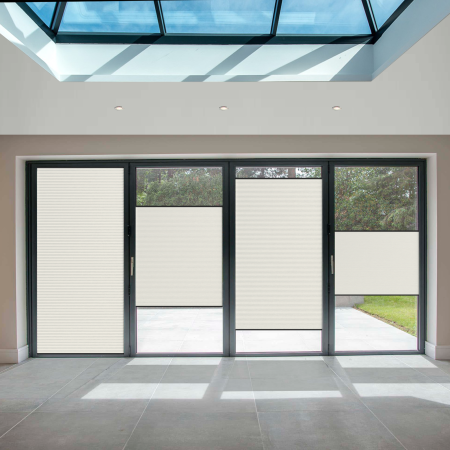 FITtoFRAME Dovestone Blackout Cream FITtoFRAME™ Pleated Honeycomb Blind Image 3