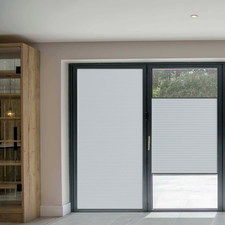 FITtoFRAME Dovestone Blackout Dove Grey FITtoFRAME™ Pleated Honeycomb Blind Image 2