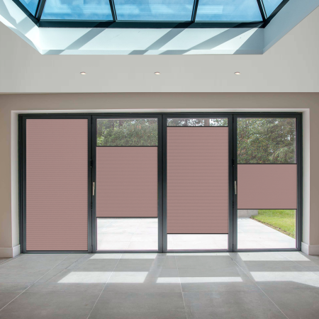 FITtoFRAME Dovestone Blackout Orchid FITtoFRAME™ Pleated Honeycomb Blind Image 3