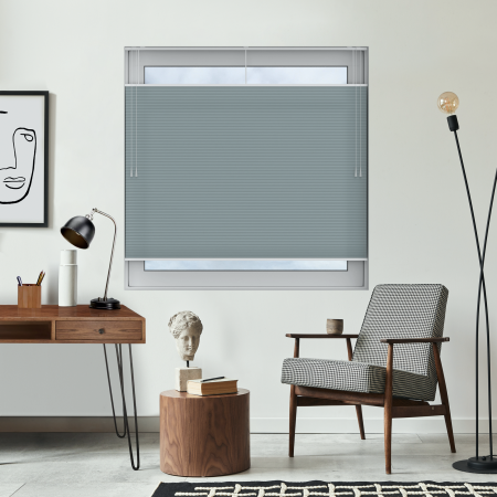 Free Hanging Dovestone Lagoon Pleated Honeycomb Blind Bottom Up Top Down Closed