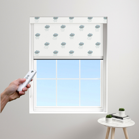 Drizzly Nimbus Electric BlocOut Cassette Blinds Edge Fit