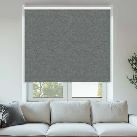 Durham Blackout Grey Marle Cordless Roller Blinds
