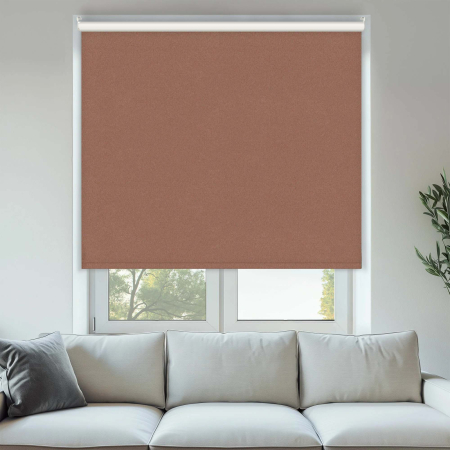 Durham Blackout Rust Cordless Roller Blinds