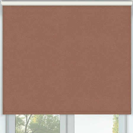Durham Blackout Rust Cordless Roller Blinds Frame