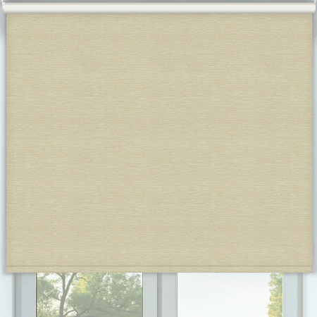 Durham Blackout Sandstone Cordless Roller Blinds Frame