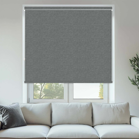 Durham Grey Marle No Drill Roller Blinds