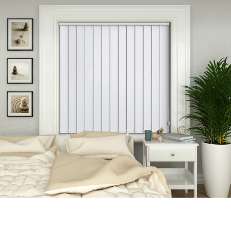 Eden Bright White Vertical Blinds