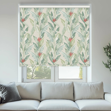 Eden Palm Green Roller Blinds