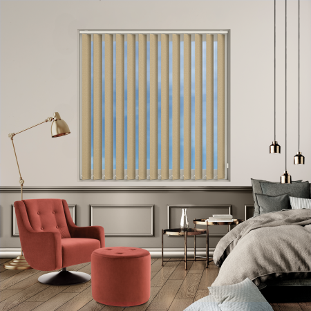 Eden Shell Vertical Blinds Open