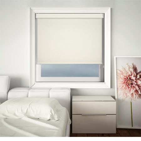 Eden Soft White Pelmet Roller Blinds