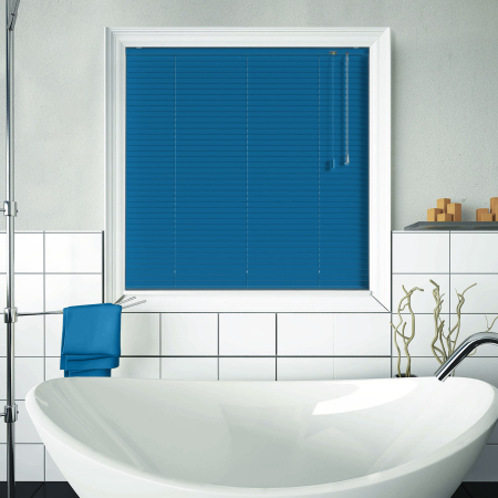 Electric Blue Venetian Blinds