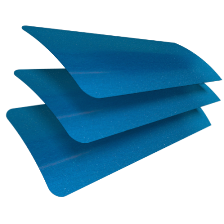 Electric Blue Venetian Blinds Scan