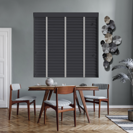 Empire with Shadow Tape Wood Venetian Blinds