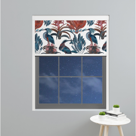 Flamingo White XL Bloc Blinds Cassette Blinds Inside Fit