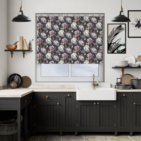 Florina Midnight Cordless Roller Blind Image 2