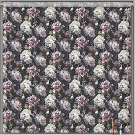 Florina Midnight Cordless Roller Blind Cropped Image